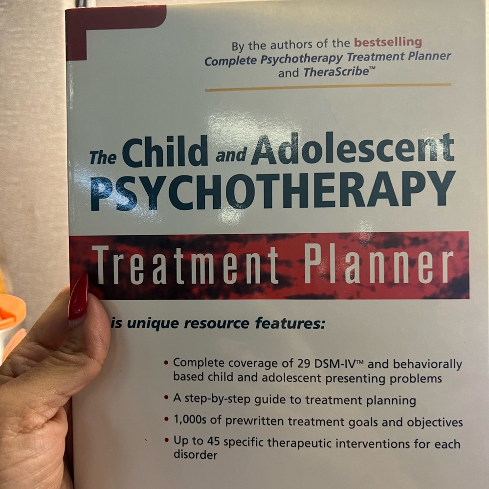 The child And adolescent psychotherapy treatment planner